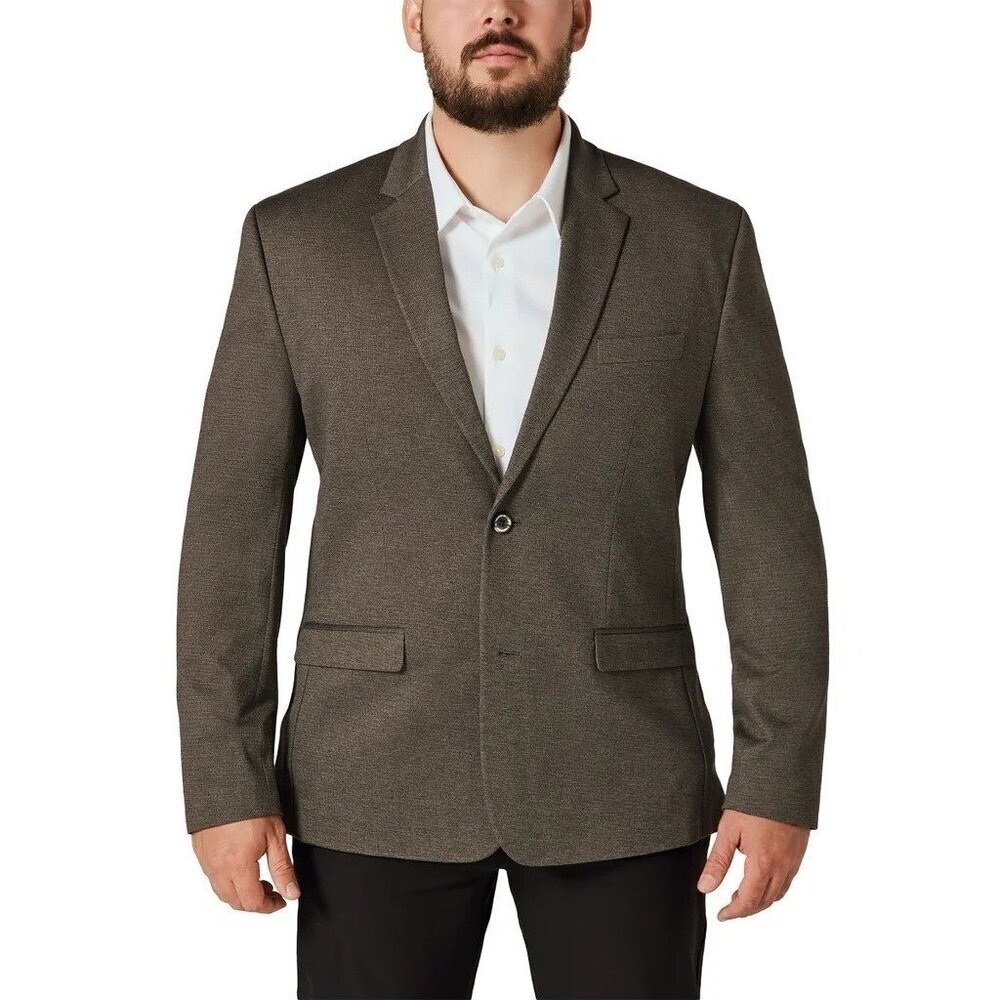 Infinity Linearflex Men's S Modern Fit Brown Blazer Jacket Blazer Stretch  i1779